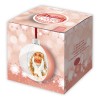BOLA DE CETIM NATAL 10X10 ROSA